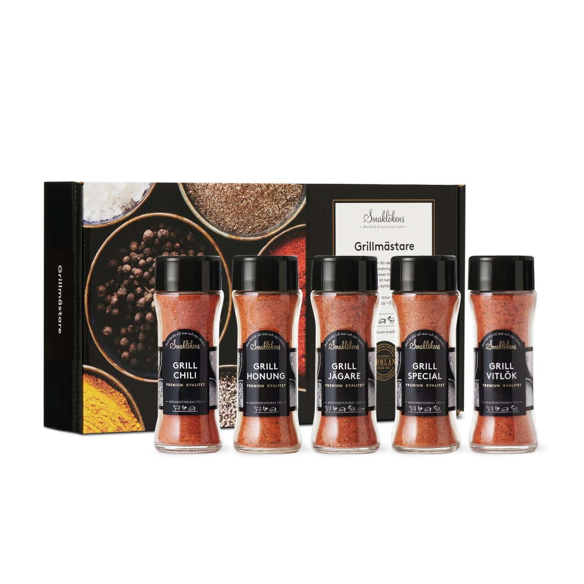 Klasspengar Grillmästare 5pack Presentförpackning Kryddor Klasspengar Grillmästare 5pack Presentförpackning Kryddor