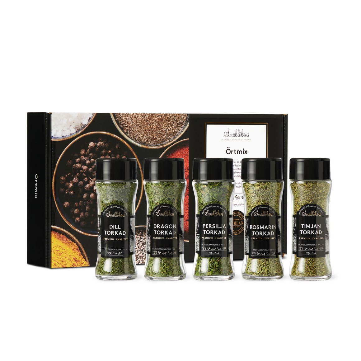 Klasspengar örtmix 5pack Presentförpackning Kryddor Klasspengar örtmix 5pack Presentförpackning Kryddor