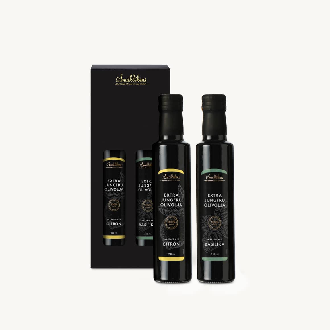 Klasspengar Olivolja Citron Basilika 2pack Presentförpackning Kryddor Klasspengar Olivolja Citron Basilika 2pack Presentförpackning Kryddor